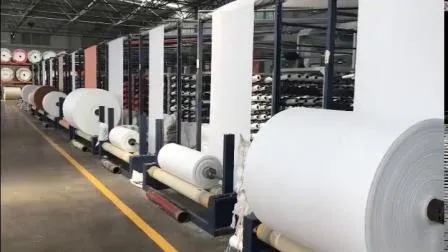 Fabricante de fábrica na China Folha de tecido tubular Rolo de tecido PP Tecido laminado Tecido revestido para saco grande Saco tecido PP